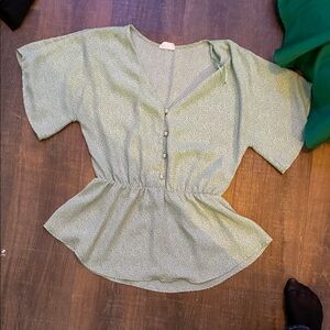 Elegant Green Women's Top
